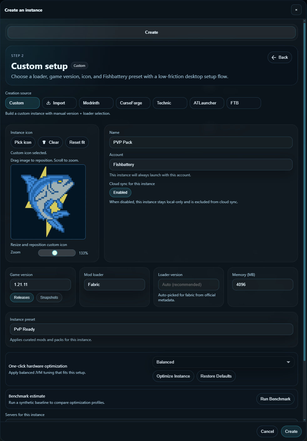 Create PVP-ready setup preview